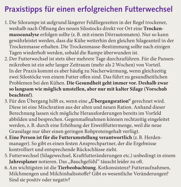 Futterumstellung Praxistipps - www.kuehe-gesund-fuettern.de